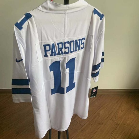 Mens Nike Micah Parsons White Dallas Cowboys Jersey - Picture 2 of 9